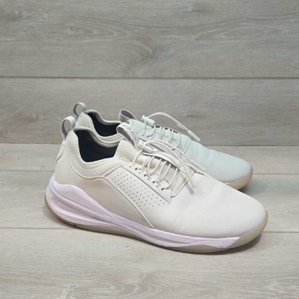 Clove Women White Athletic Sneakers Leather Shoes Sz 12
